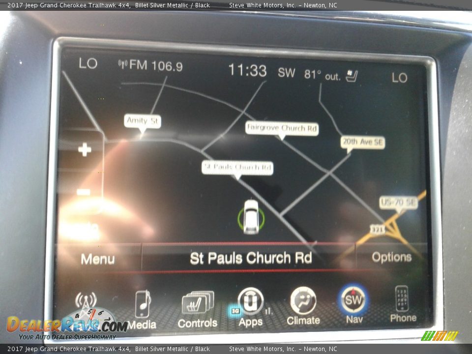 2017 Jeep Grand Cherokee Trailhawk 4x4 Billet Silver Metallic / Black Photo #26