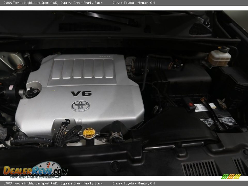 2009 Toyota Highlander Sport 4WD Cypress Green Pearl / Black Photo #18