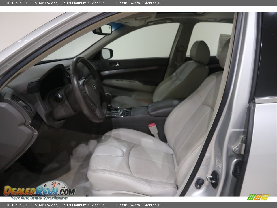 2011 Infiniti G 25 x AWD Sedan Liquid Platinum / Graphite Photo #6