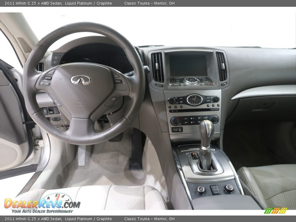 2011 Infiniti G 25 x AWD Sedan Liquid Platinum / Graphite Photo #7