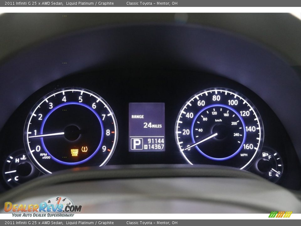 2011 Infiniti G 25 x AWD Sedan Liquid Platinum / Graphite Photo #9