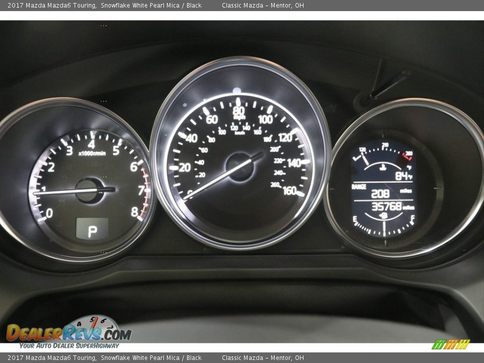 2017 Mazda Mazda6 Touring Snowflake White Pearl Mica / Black Photo #9