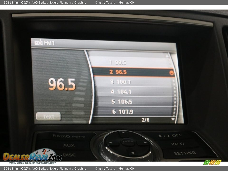 2011 Infiniti G 25 x AWD Sedan Liquid Platinum / Graphite Photo #11