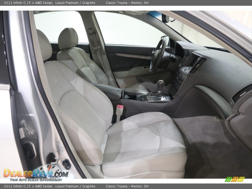 2011 Infiniti G 25 x AWD Sedan Liquid Platinum / Graphite Photo #13