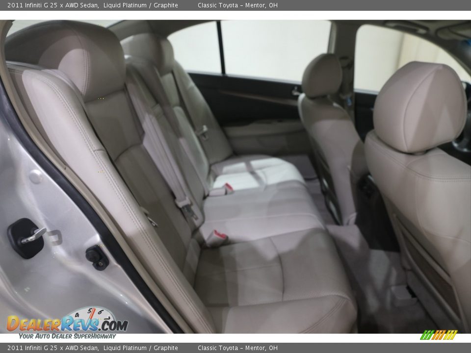 2011 Infiniti G 25 x AWD Sedan Liquid Platinum / Graphite Photo #14