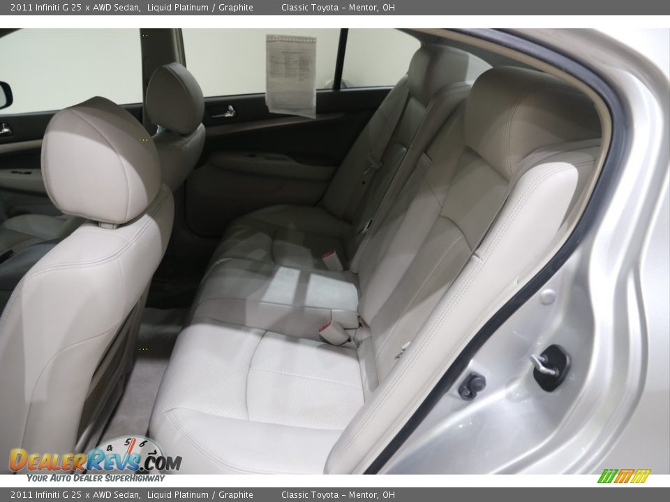 2011 Infiniti G 25 x AWD Sedan Liquid Platinum / Graphite Photo #15