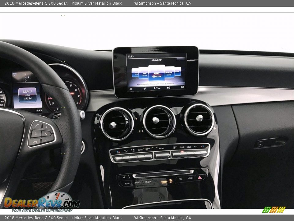 2018 Mercedes-Benz C 300 Sedan Iridium Silver Metallic / Black Photo #5
