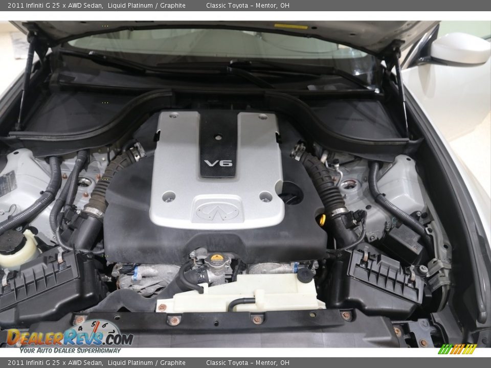 2011 Infiniti G 25 x AWD Sedan Liquid Platinum / Graphite Photo #16