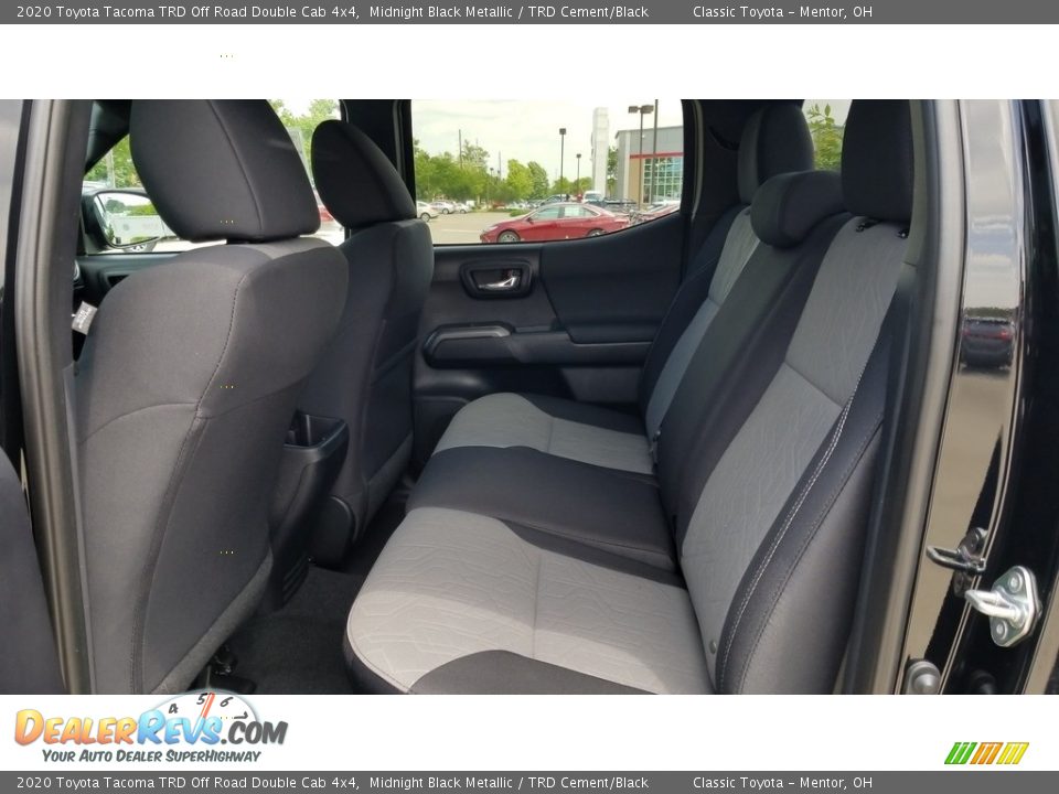 2020 Toyota Tacoma TRD Off Road Double Cab 4x4 Midnight Black Metallic / TRD Cement/Black Photo #3