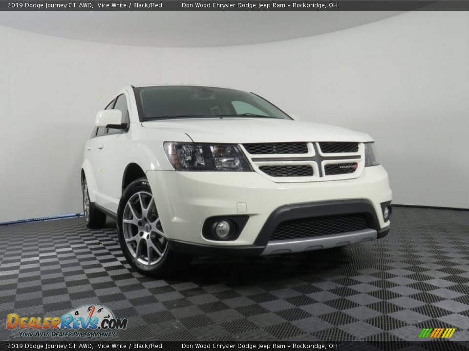 2019 Dodge Journey GT AWD Vice White / Black/Red Photo #1