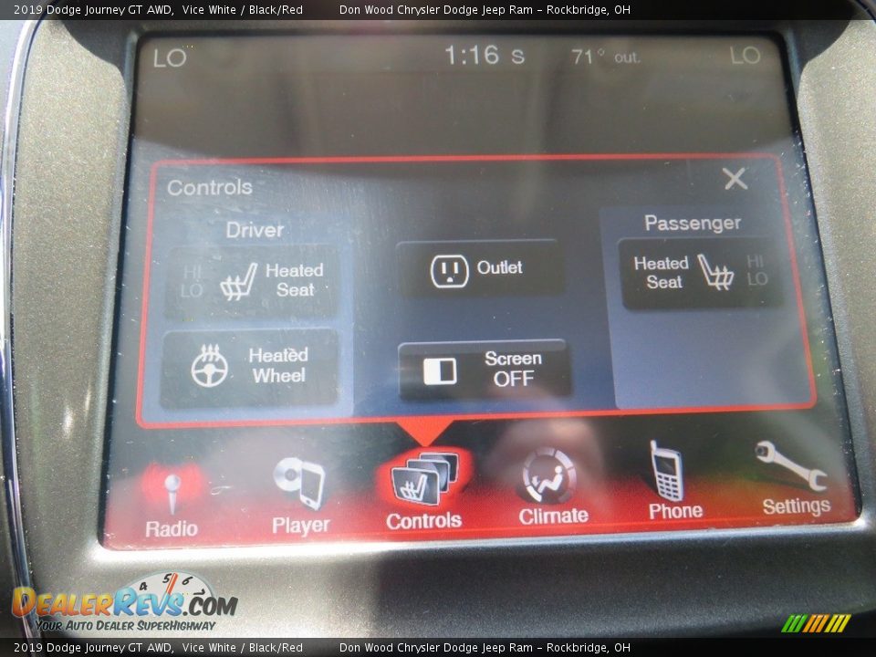 2019 Dodge Journey GT AWD Vice White / Black/Red Photo #3