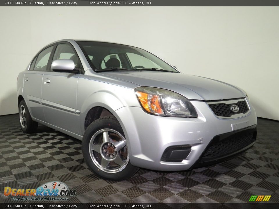 2010 Kia Rio LX Sedan Clear Silver / Gray Photo #1