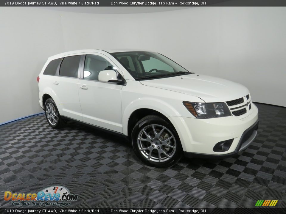 2019 Dodge Journey GT AWD Vice White / Black/Red Photo #5