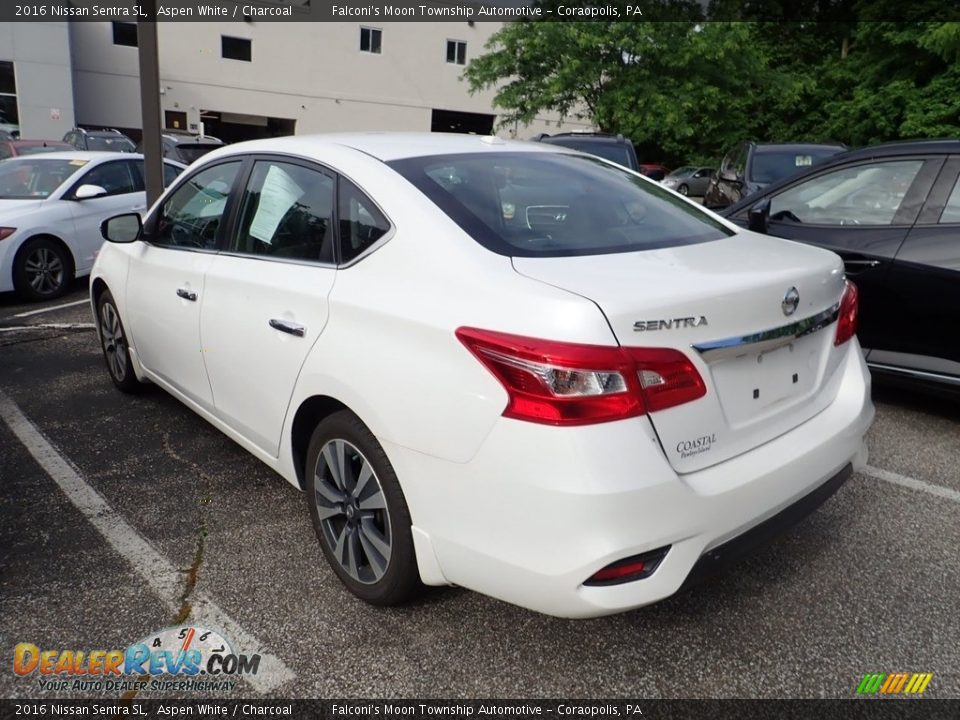 2016 Nissan Sentra SL Aspen White / Charcoal Photo #2