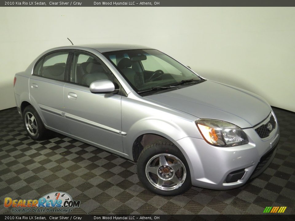 2010 Kia Rio LX Sedan Clear Silver / Gray Photo #2