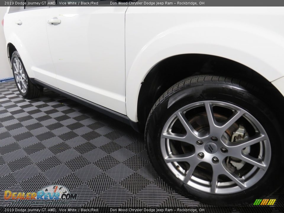 2019 Dodge Journey GT AWD Vice White / Black/Red Photo #6