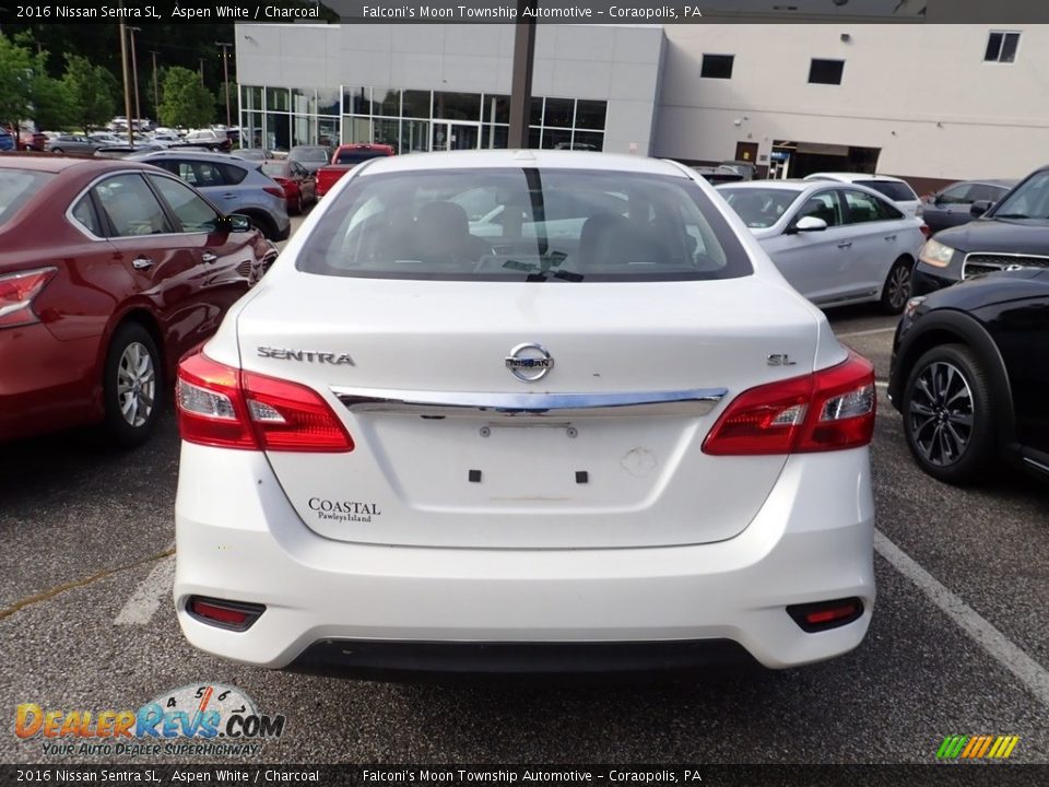 2016 Nissan Sentra SL Aspen White / Charcoal Photo #3