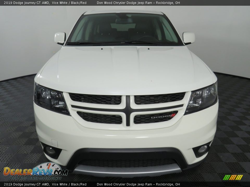 2019 Dodge Journey GT AWD Vice White / Black/Red Photo #7