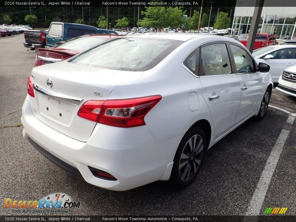 2016 Nissan Sentra SL Aspen White / Charcoal Photo #4