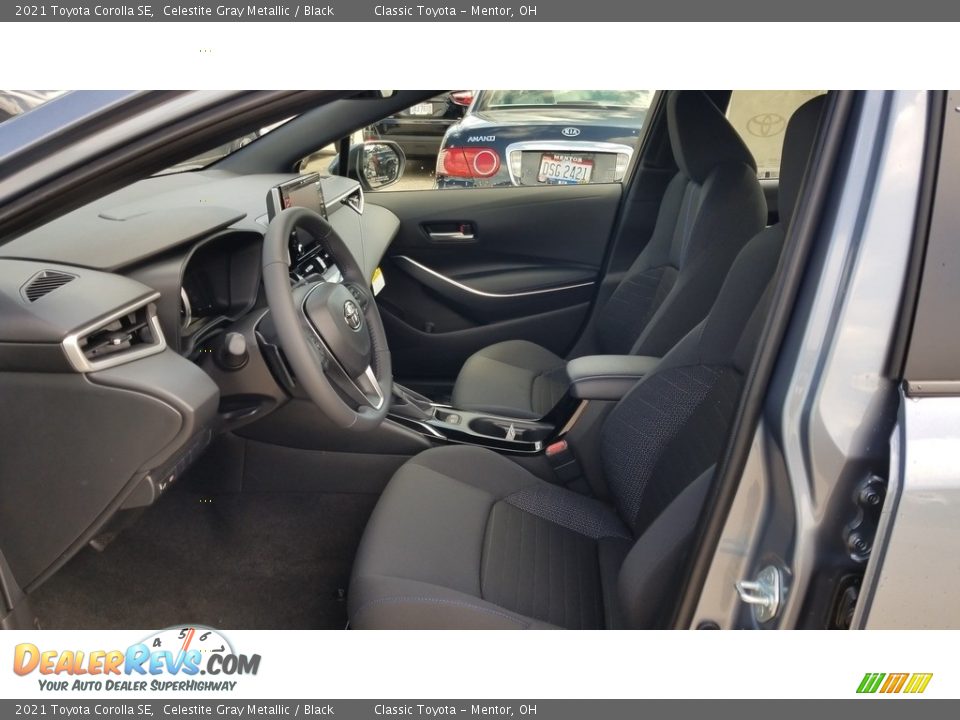Black Interior - 2021 Toyota Corolla SE Photo #2