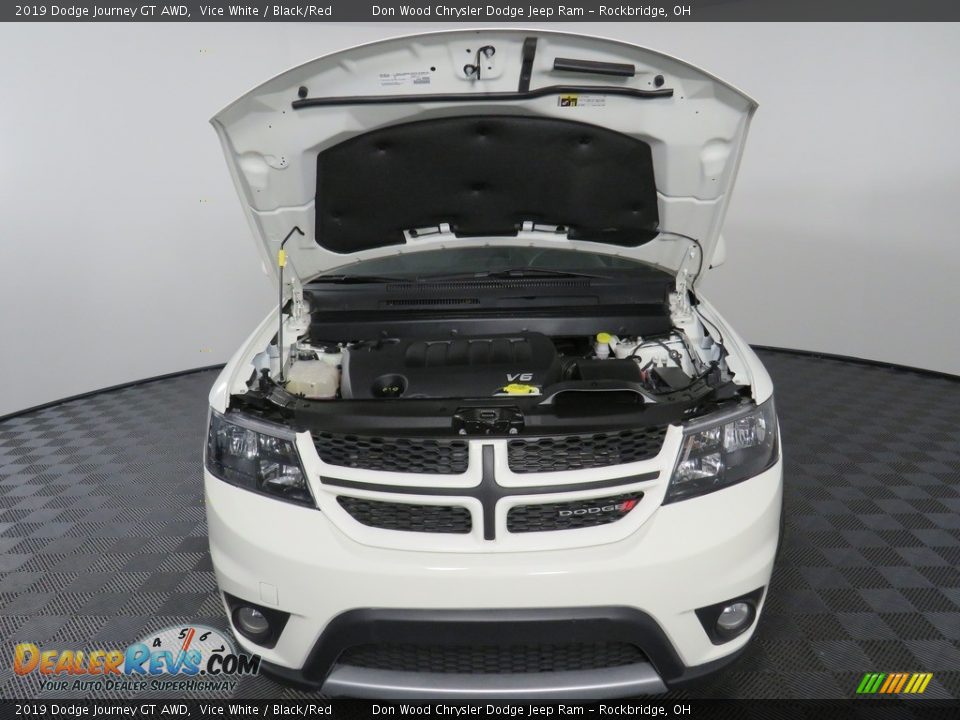2019 Dodge Journey GT AWD Vice White / Black/Red Photo #8