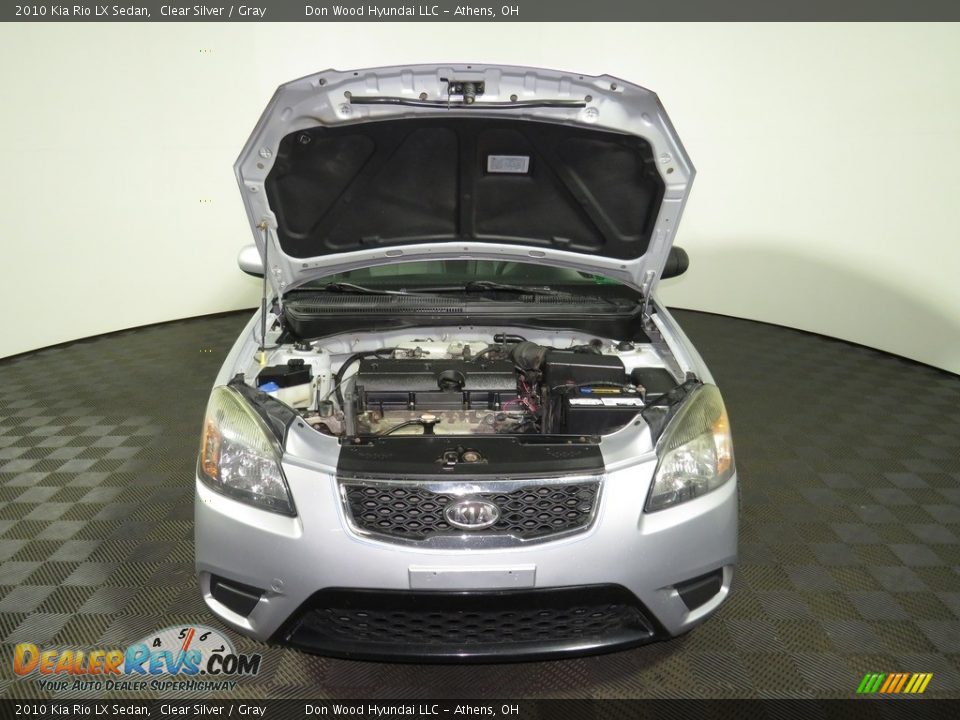 2010 Kia Rio LX Sedan Clear Silver / Gray Photo #5