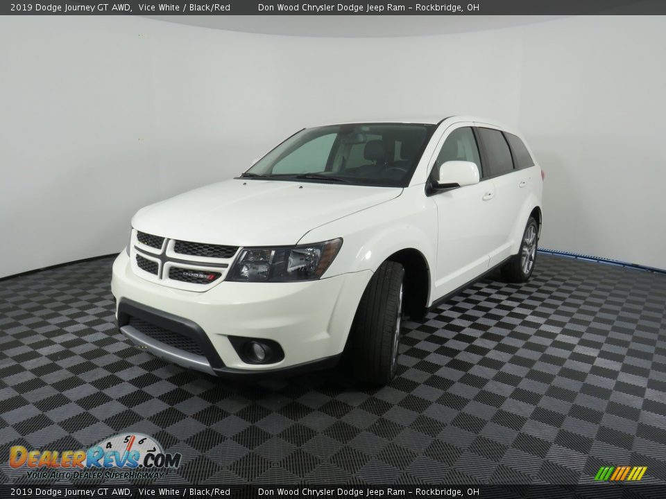 2019 Dodge Journey GT AWD Vice White / Black/Red Photo #10