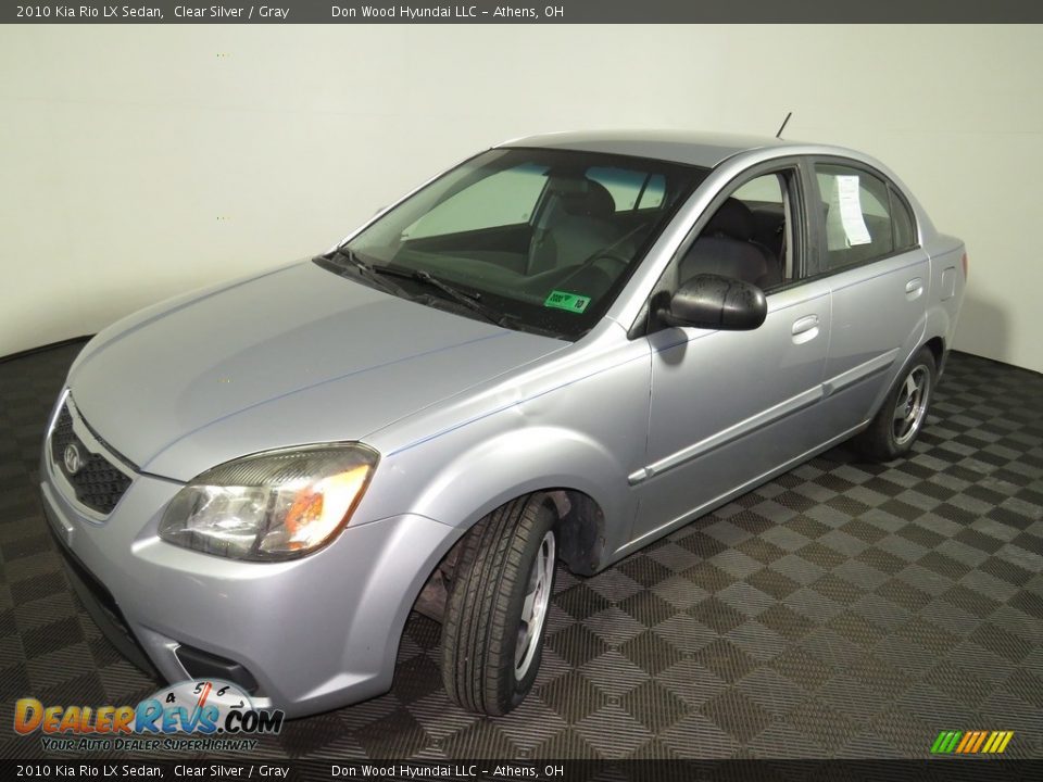 2010 Kia Rio LX Sedan Clear Silver / Gray Photo #7