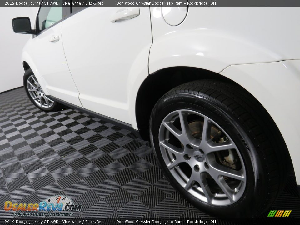 2019 Dodge Journey GT AWD Vice White / Black/Red Photo #12