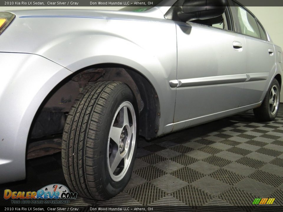 2010 Kia Rio LX Sedan Clear Silver / Gray Photo #8