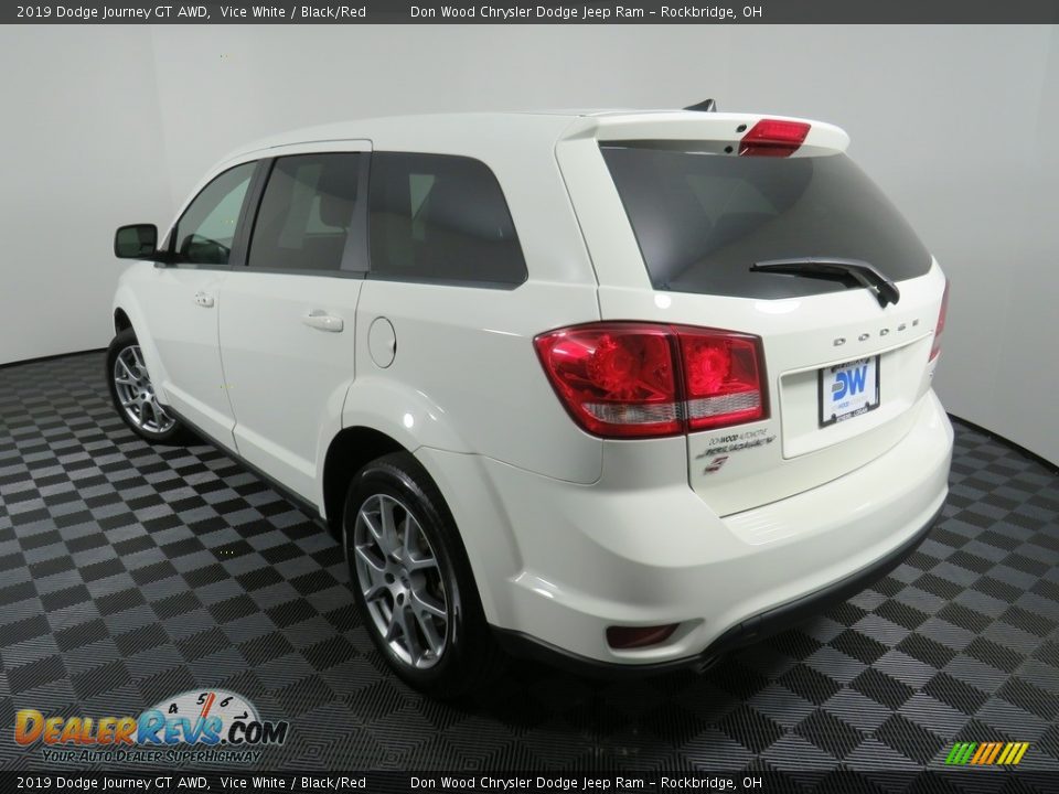 2019 Dodge Journey GT AWD Vice White / Black/Red Photo #13