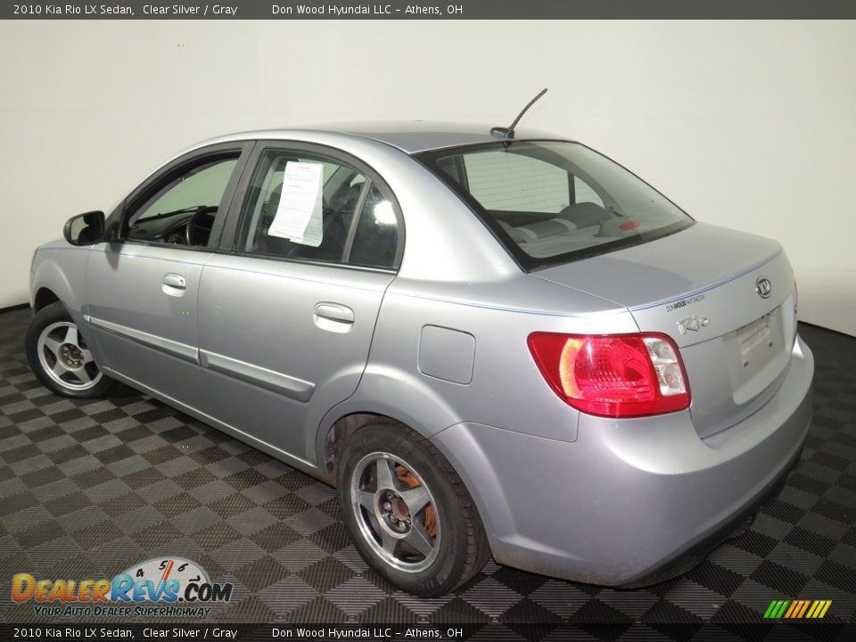 2010 Kia Rio LX Sedan Clear Silver / Gray Photo #9