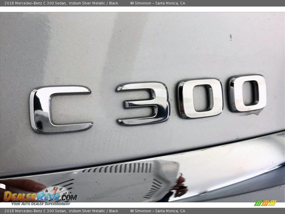 2018 Mercedes-Benz C 300 Sedan Iridium Silver Metallic / Black Photo #27