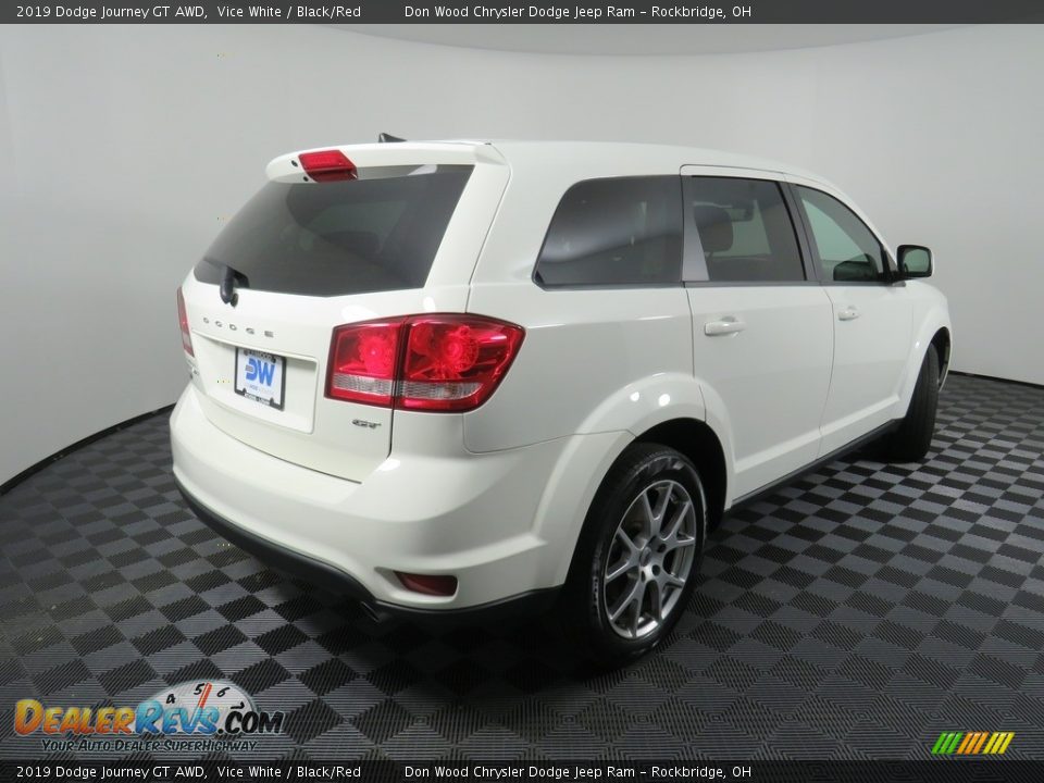 2019 Dodge Journey GT AWD Vice White / Black/Red Photo #17
