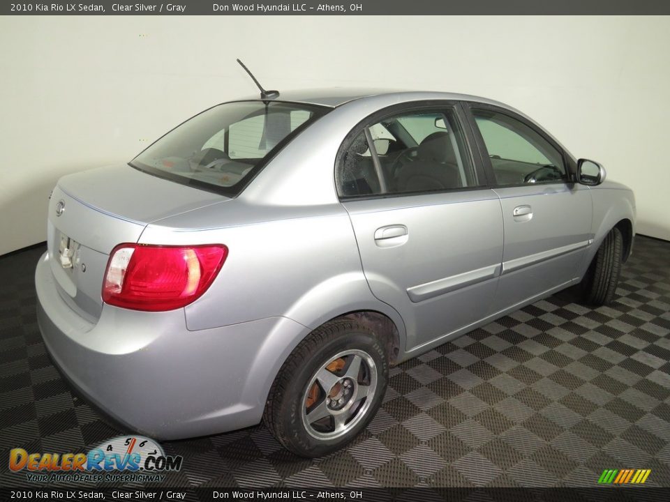 2010 Kia Rio LX Sedan Clear Silver / Gray Photo #14