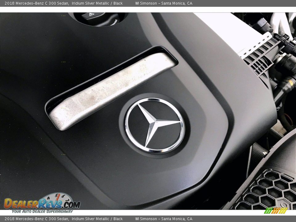 2018 Mercedes-Benz C 300 Sedan Iridium Silver Metallic / Black Photo #31