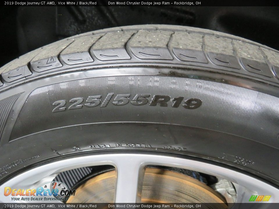 2019 Dodge Journey GT AWD Vice White / Black/Red Photo #19