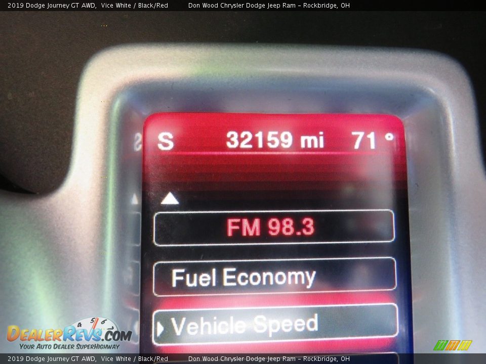2019 Dodge Journey GT AWD Vice White / Black/Red Photo #23