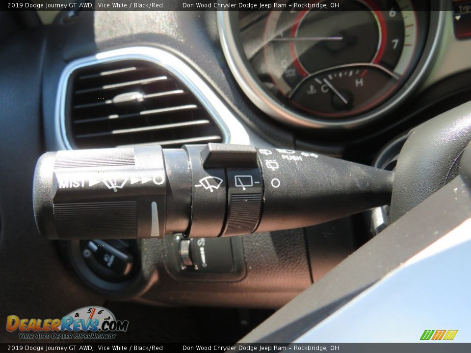 2019 Dodge Journey GT AWD Vice White / Black/Red Photo #24