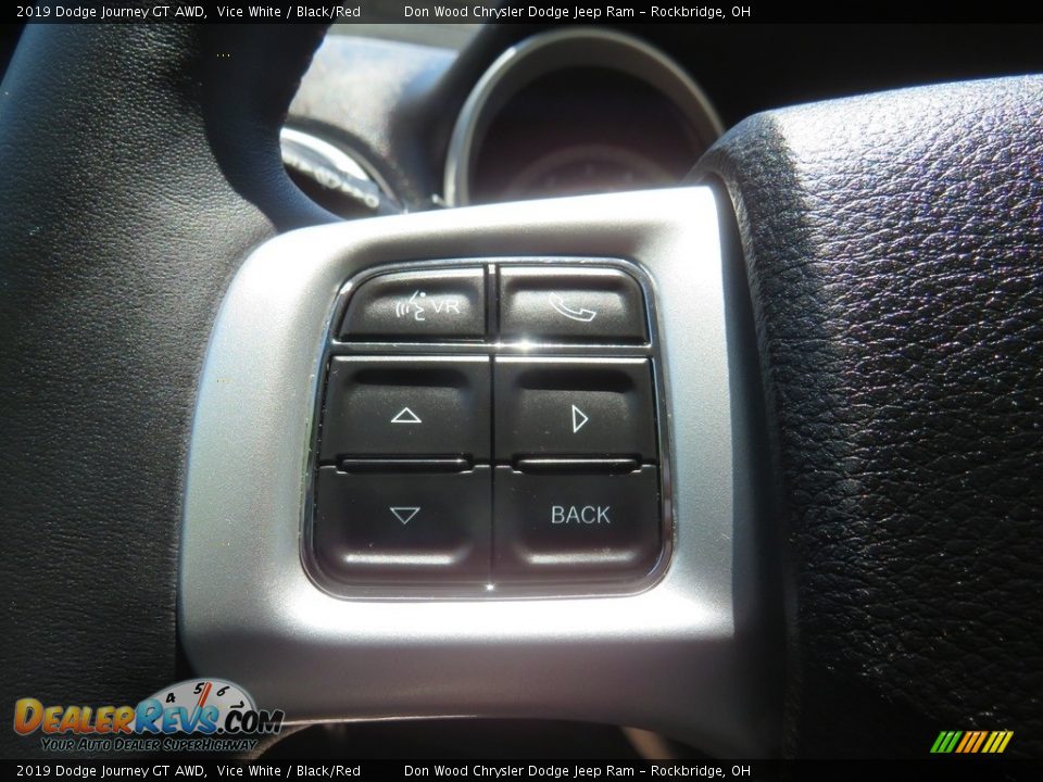 2019 Dodge Journey GT AWD Vice White / Black/Red Photo #25