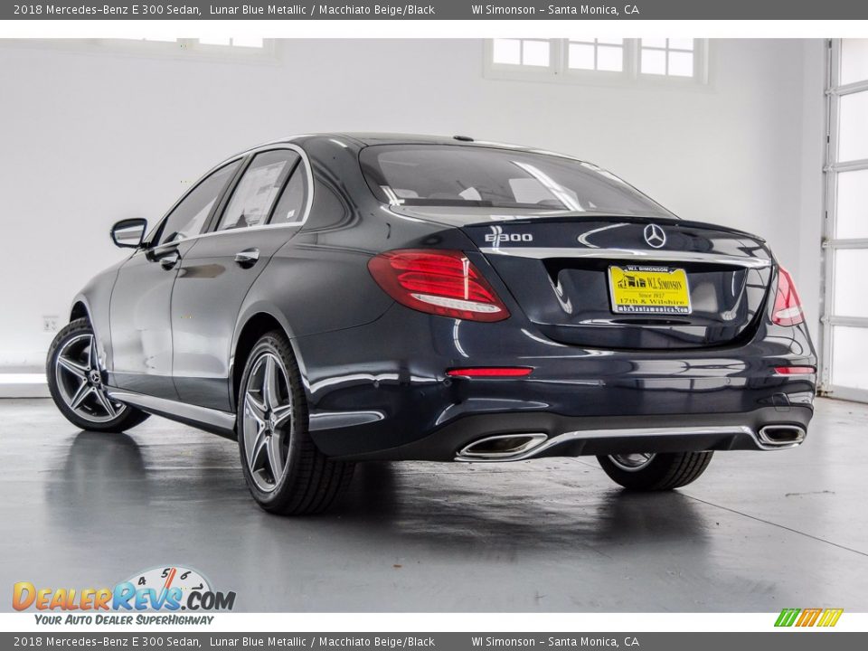 2018 Mercedes-Benz E 300 Sedan Lunar Blue Metallic / Macchiato Beige/Black Photo #3