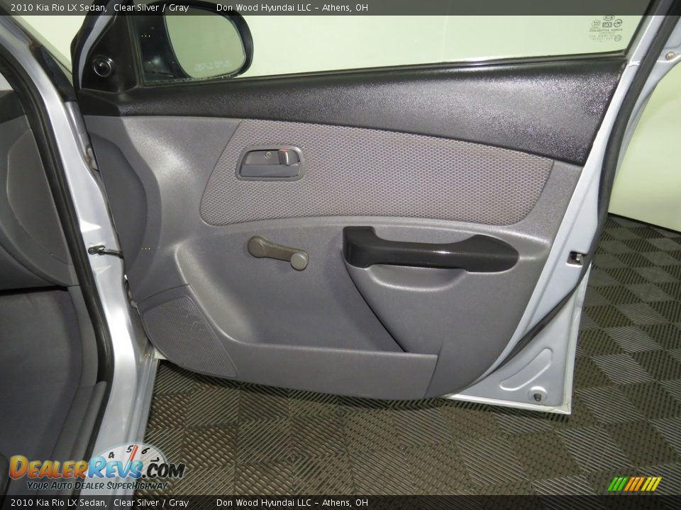 2010 Kia Rio LX Sedan Clear Silver / Gray Photo #24