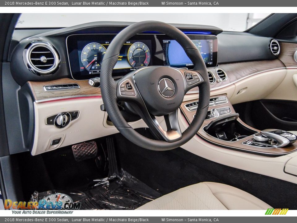 Macchiato Beige/Black Interior - 2018 Mercedes-Benz E 300 Sedan Photo #6