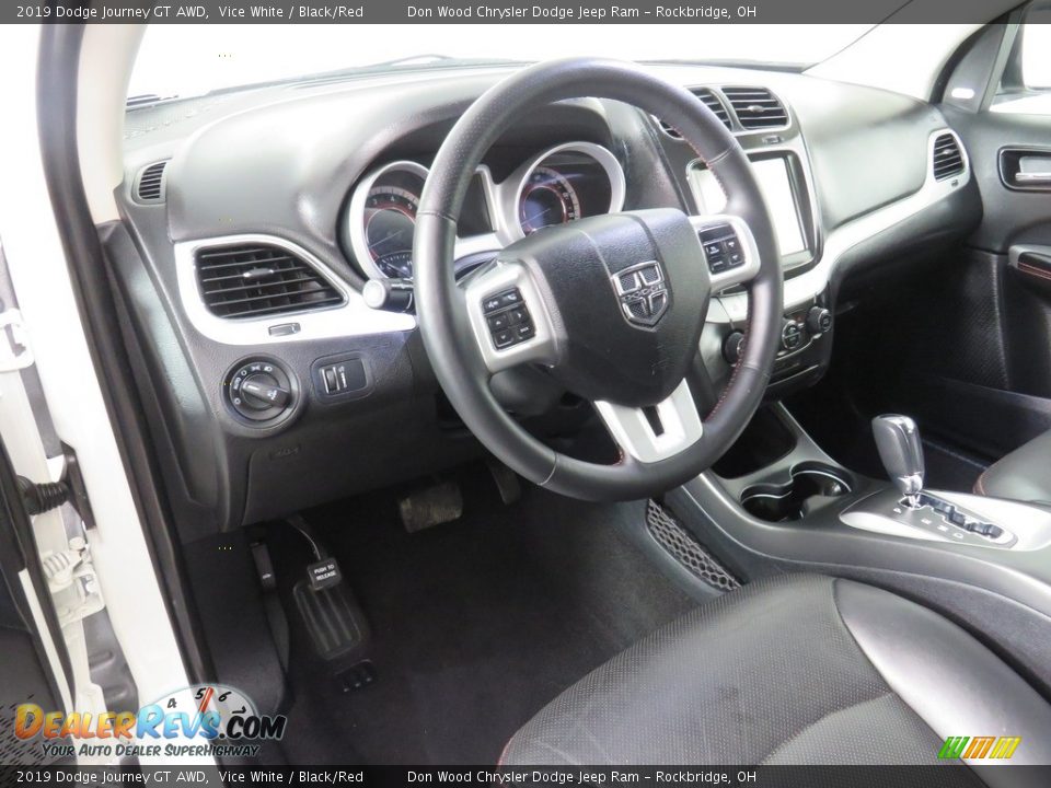2019 Dodge Journey GT AWD Vice White / Black/Red Photo #31