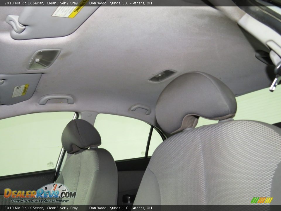 2010 Kia Rio LX Sedan Clear Silver / Gray Photo #31