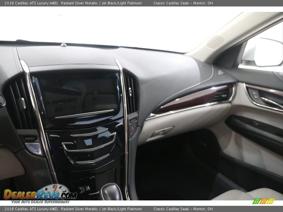 2018 Cadillac ATS Luxury AWD Radiant Silver Metallic / Jet Black/Light Platinum Photo #10