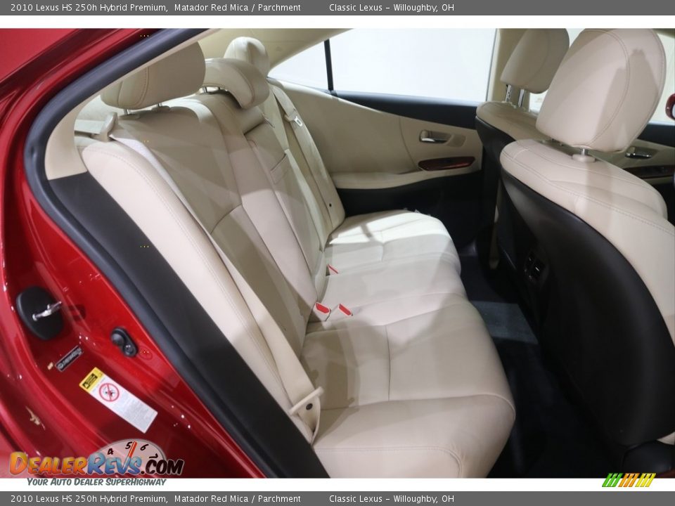 2010 Lexus HS 250h Hybrid Premium Matador Red Mica / Parchment Photo #16