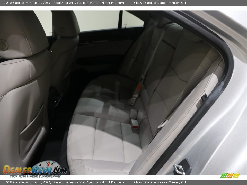 2018 Cadillac ATS Luxury AWD Radiant Silver Metallic / Jet Black/Light Platinum Photo #17