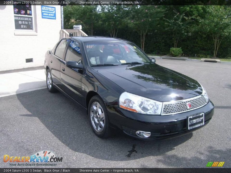 2004 Saturn L300 3 Sedan Black Onyx / Black Photo #9