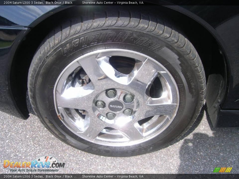 2004 Saturn L300 3 Sedan Black Onyx / Black Photo #10